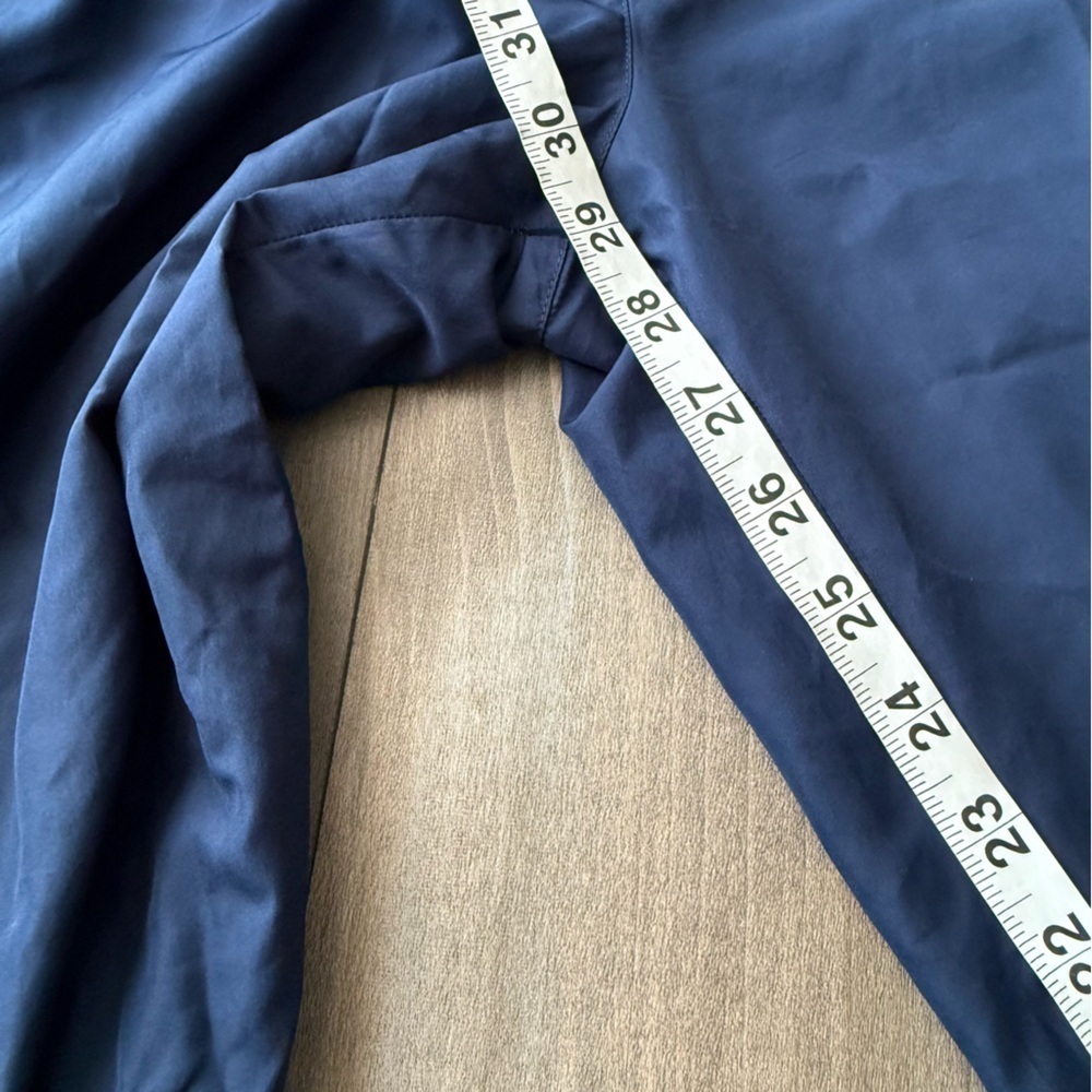 Vtg Y2K Adidas windbreaker wide leg nylon track pant navy white size large - Picture 7 of 7